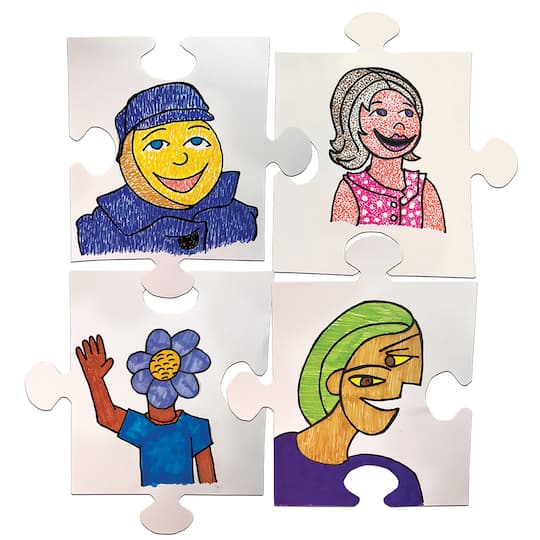 Roylco® We All Fit Together Giant Puzzle Pieces, 30ct.